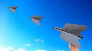 How to fold a paper airplane that flies long | paper airplane that flies the longest distance