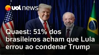 Quaest: 51% dos brasileiros acham que Lula errou ao condenar ações de Trump na Venezuela