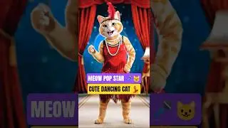 Billi Pop Star Meow Song 😺💃 | Cute Dancing Cat. #cat #kitten #kitty