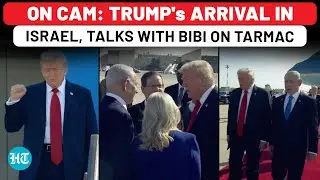 Watch How Trump Was Welcomed In Israel Amid Hostage Release, Spoke With Netanyahu On Tarmac| Gaza