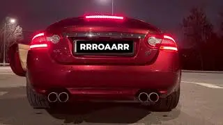 Jaguar XKR 5.0 510HP pure exhaust sound