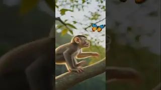 This Baby Monkey&rsquo;s First Adventure Will Melt Your Heart 🥹🐒 | #BabyMonkey #CuteAnimals #ViralShorts