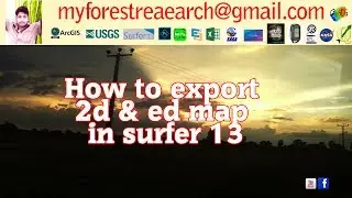 how to  export 2d & ed map in surfer 13 #Research_Review#  #Sri_Lanka#