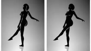 'solution' for spinning dancer girl illusion - defined for both directions