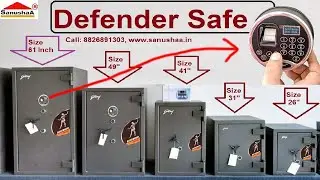 Strongest and High Secure Godrej Defender Safe Locker | Godrej Defender prime Safe | Biometric Lock