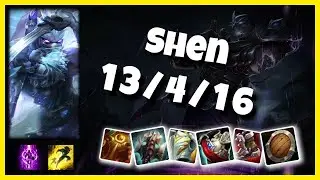 Shen vs Riven BR Challenger TOP (13/4/16) Gameplay Replay - Patch 10.23
