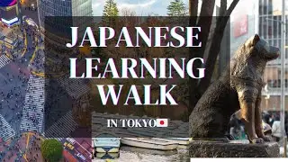 Japanese Learning walk in TOKYO - Listening training with vocabulary lists