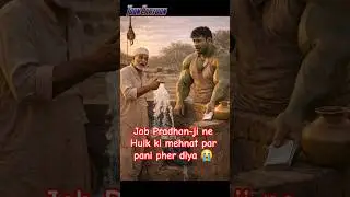 Jab Pradhan-ji ne Hulk ki mehnat par pani pher diya 😭 #ViralReels #halku