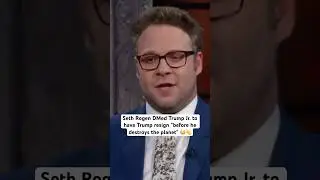 Seth Rogen Tried to Get Trump to Resign #sethrogen #trump #democrats