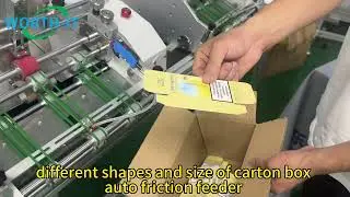Counting different shapes and sizes of carton box auto friction feeder