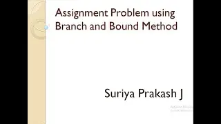Assignment Problem