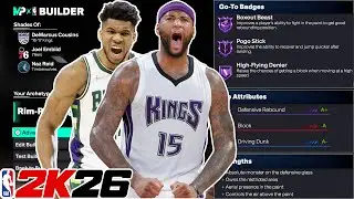6'11 CATFISH RIM-REAPING RIM RUNNER with LEGEND POSTERIZER & SHARP TAKEOVER is INSANE on NBA 2K26!