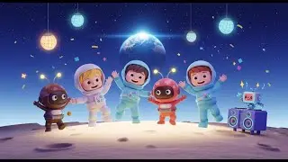 Moonwalk Party with Martians! 👽🌙🎵 &ndash; Fun Space Dance Song for Kids | Intergalactic Party Rhyme