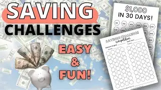 10 EASY Savings Challenges in 2023 [FREE PRINTABLE]