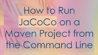 How to Run JaCoCo on a Maven Project from the Command Line
