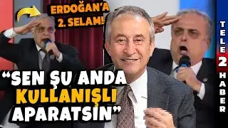 Hızını alamadı Erdoğan'ın fotoğrafına selam durdu! Salim Şen Hasan Ufuk &Ccedil;akır'ı rezil etti!