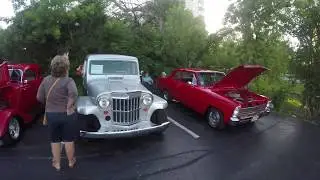 Muscle and Classic Cars at Downtown Lombard IL Cruise Night Car Show (Chicago Suburb) [4K]