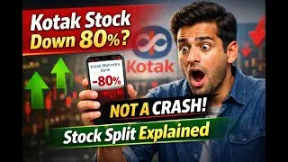 Kotak Mahindra Bank 1:5 Stock Split Explained | No Loss, Just Math!
