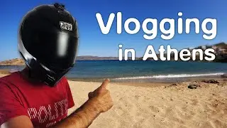 Moto Vlogging in Athens and chilling on beach #1 (Uncut)