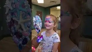 🧜🏻&zwj;♀️ Mermaid Tail Face Paint Design 🌊 (936)232-0797 #facepainting #facepainter