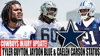 🚨 Cowboys Injury Updates: Tyler Guyton, Jaydon Blue & Caelen Carson | Top Trade Candidates