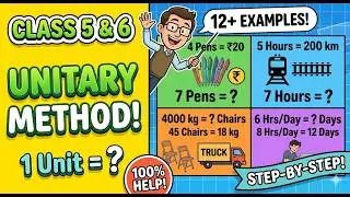 Unitary Method Class 5 & 6 | Math Word Problems & Examples