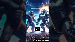 GODZILLA vs GORILLA SHORTS  King Kong #shorts #youtubeshorts #animals #kingkong