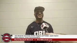 Oral Roberts University Golden Eagles Left Fielder- Justin Quinn