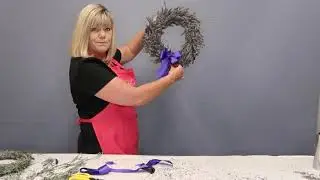 How to make a Lavender Door Wreath