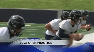 ETSU new football coach Randy Sanders feels the defense out shined the offense on Day one