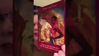 😇 Your Daily Energy Reading from the Angel Tarot Card Deck is - The Nine of Fire 😇