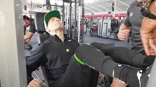 Leg day at Sports science institute with Ryno