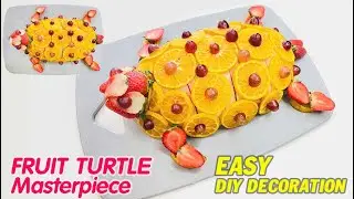 Transform Fruits into a Colorful Turtle Masterpiece | Easy Holiday Table Decoration