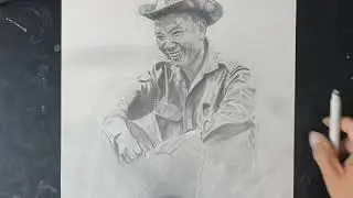 Général Va Pao Portrait by Vang Hugues Art Hmong