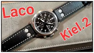 Die Königin der Lüfte bekommt Konkurrenz: LACO KIEL.2 Automatik Fliegerchronograph ⌚️ 😎 (unboxing)