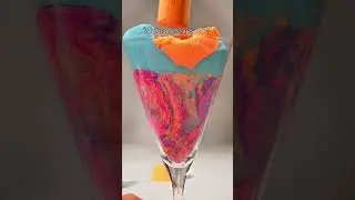 Satisfying Moments with Blue Cupcake Kinetic Sand: Watch It Transform into a Relaxing Cup!#asmr
