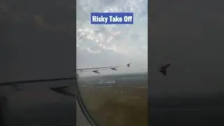 Risky take off | #shorts #takeoff #airplane