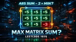 LeetCode 1975: объяснение | Максимальная сумма матриц | Жадный алгоритм + решение на Java