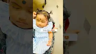 రెండు జెడ్డలు 😍❤️#nikki #baby #neekshitha #trending #cute