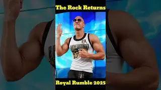 The Rock Return Royal Rumble 2025 #therockreturns #wwe #wwetoday #wwe2025 #wweroyalrumble2025