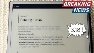 reMarkable Beta Update 3.18 - Rotation!