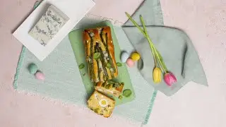 Plumcake met asperges en pittige Gorgonzola Bob
