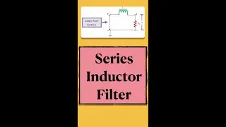 Series inductor filter #filter #electronics #electrical #shorts #engineering #inductor
