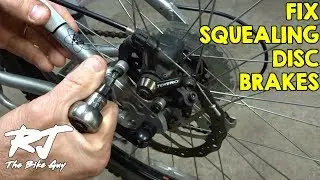 How To Fix Noisy Squeaking Squealing Disc Brakes On A Bike