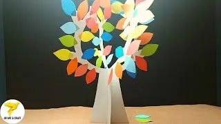 DIY Beautiful Standing Paper Tree Making At Home | Paper Tree Craft | Jui Art and Craft
