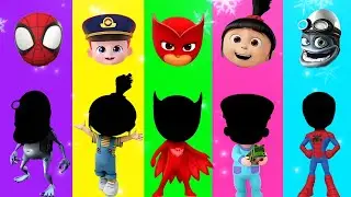 Wrong eyes challenge DAME TU COSITA Funny Puzzle Wrong Eyes / Crazy Frog 🆚 PJ MASKS 🆚BEBEFINN 