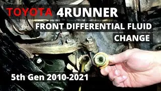 5th Gen Toyota 4Runner Front Differential Oil Fluid Change (2010-2024)