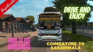 COIMBATORE -SABARIMALA DRIVING IN ETS 2 WITH VEGA SETC BUS MOD