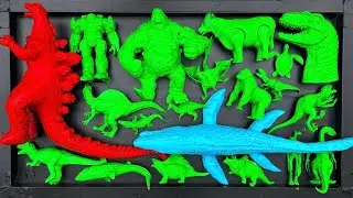 Dinosaurs Jurassic World Dominion:T-Rex, Siren Head, King kong, Giganotosaurus, Godzilla, Skibidi