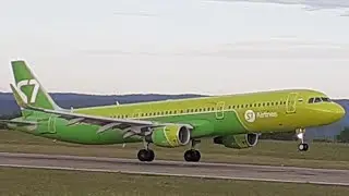 Споттинг │ Взлет │ Airbus A321-200 │ Новокузнецк